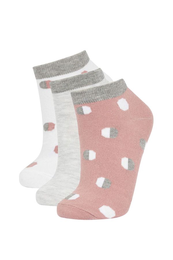 DEFACTO DEFACTO Women's Cotton 3 Pack Short Socks