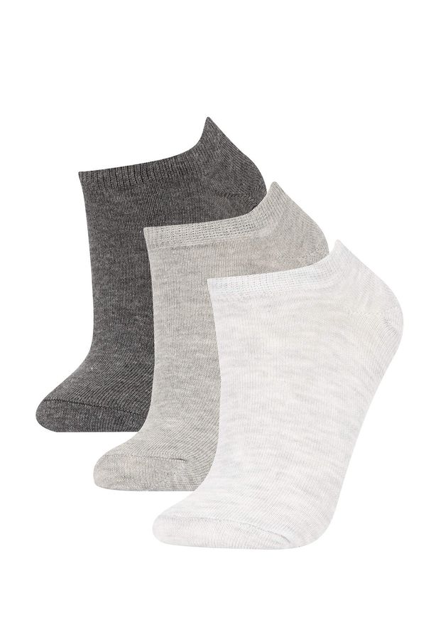 DEFACTO DEFACTO Women's Cotton 3-pack Sneaker Socks