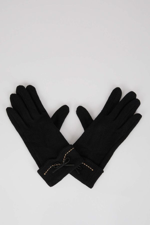 DEFACTO DEFACTO Women's Plain Knit Acrylic Knitwear Gloves