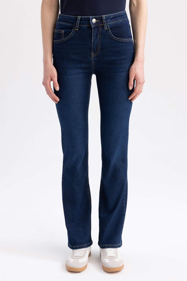 DEFACTO Sorbet X DeFacto High Waist Pile Cuffed Jeans