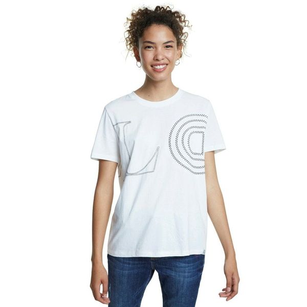 DESIGUAL Desigual T-Shirt Paris 20Swtk29 White - Women