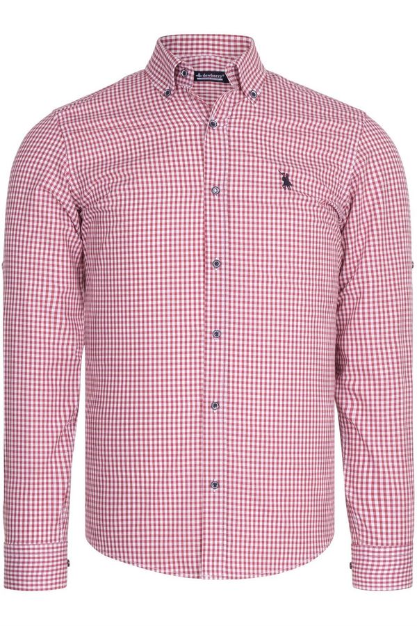 dewberry G752 DEWBERRY MENS SHIRT-OUTDOOR BURGUNDY