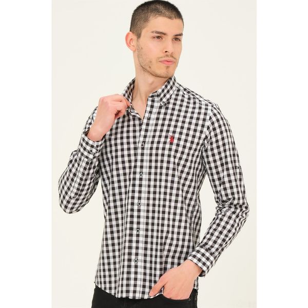 dewberry G756 DEWBERRY MEN'S SHIRT-BLACK