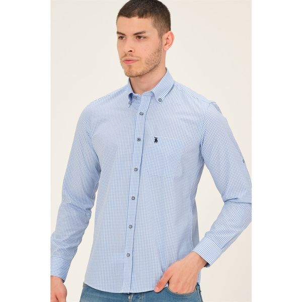 dewberry G771 DEWBERRY MEN'S SHIRT-BLUE