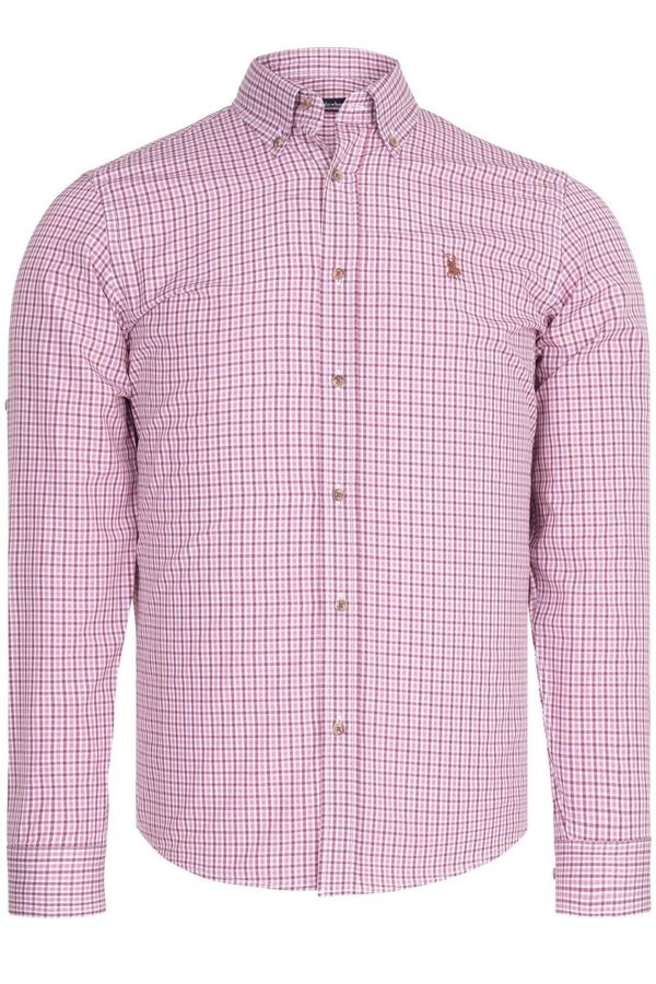 dewberry G774 DEWBERRY MENS SHIRT-OUTDOOR BURGUNDY