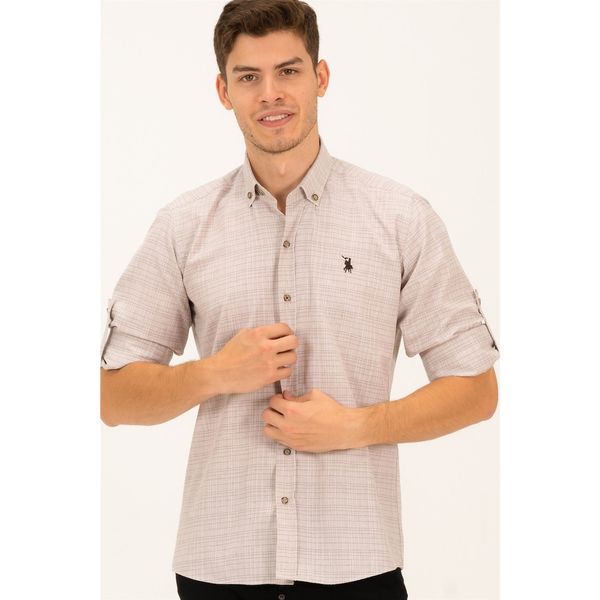 dewberry G779 DEWBERRY MEN'S SHIRT-BEIGE