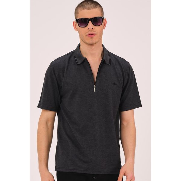 dewberry T0736 DEWBERRY MEN'S T-SHIRT-BLACK