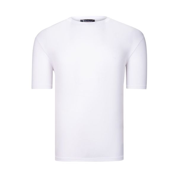 dewberry T0738 DEWBERRY MENS T-SHIRT-LIGHT WHITE