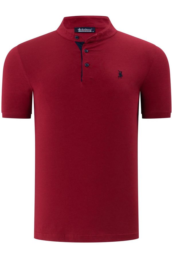 dewberry T8560 DEWBERRY T-SHIRT-PLAIN BURGUNDY