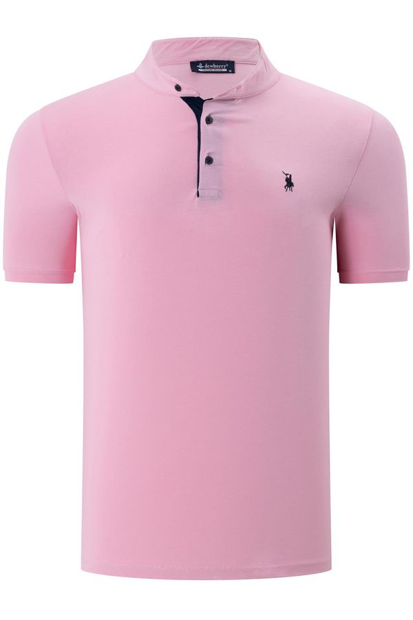 dewberry T8560 DEWBERRY T-SHIRT-PLAIN PINK