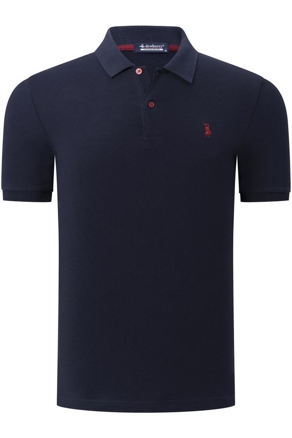 dewberry T8561 DEWBERRY MEN'S TSHIRT-PLAIN NAVY BLUE