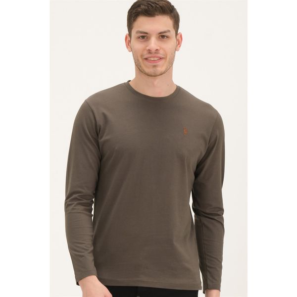 dewberry T8588 DEWBERRY BIKE COLLAR MEN'S SWEATSHIRT-DARK RIGHT