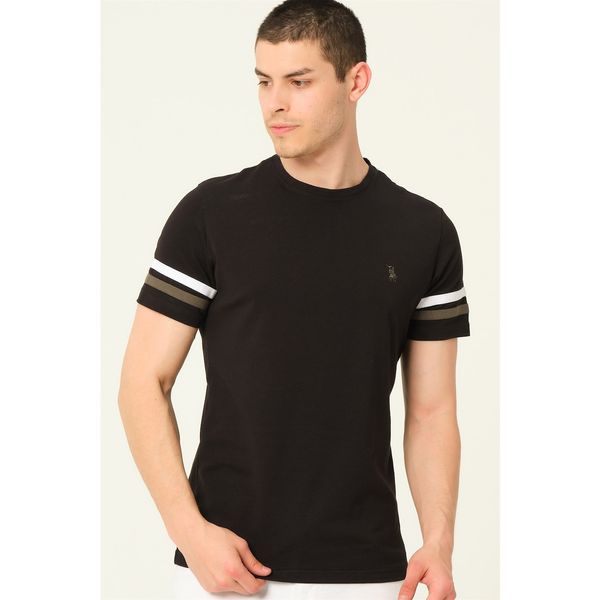 dewberry T8589 DEWBERRY MEN'S T-SHIRT-BLACK