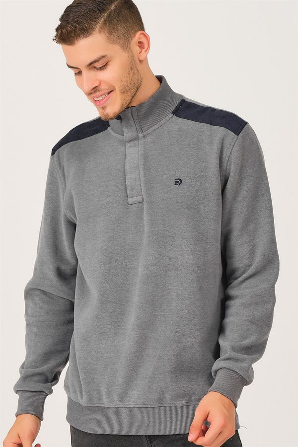 dewberry V1550 DEWBERRY DIO RISE MEN'S SWEATSHIRT-SMOKED