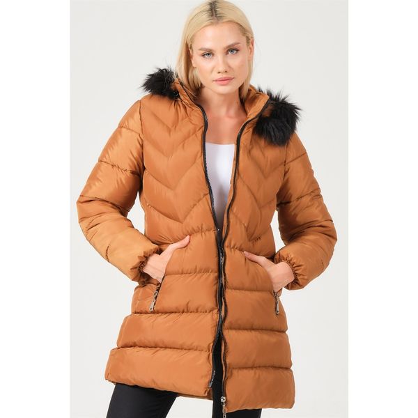 dewberry Z6759 DEWBERRY LADY COAT-TABA