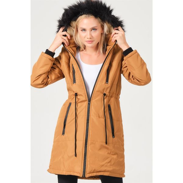 dewberry Z6762 DEWBERRY LADY COAT-TABA