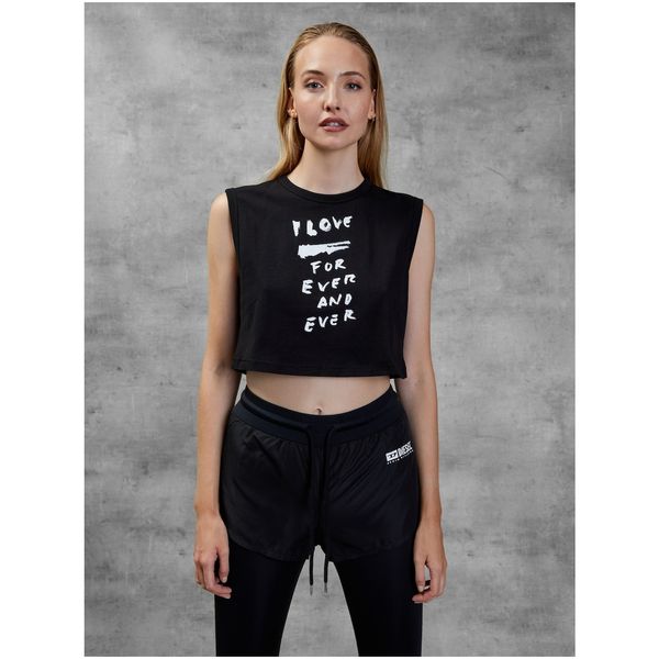 Diesel Black Women's Cropped T-Shirt Diesel - Women