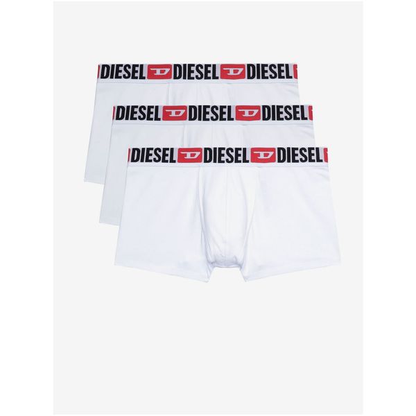 Diesel Set of three men's boxer shorts in white Diesel - Men's