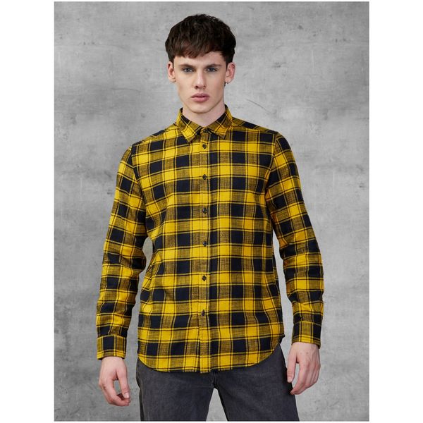 Diesel Yellow Men's Plaid Shirt Diesel - Men's