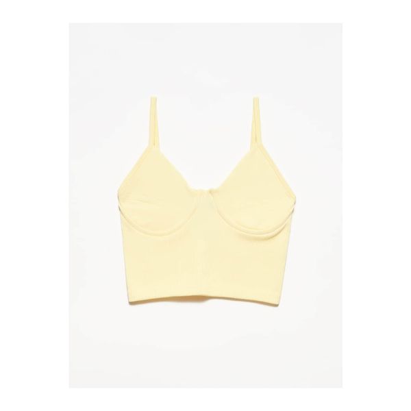 Dilvin Dilvin 3647 Chest Cup Top-t.yellow