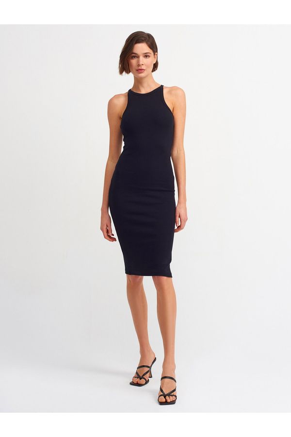 Dilvin Dilvin 9095 Halter Neck Dress-black