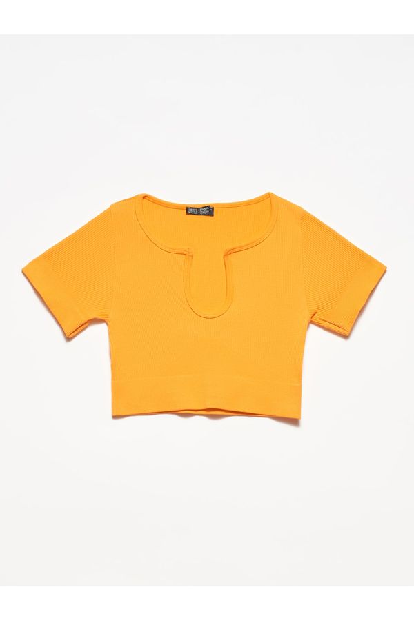 Dilvin Dilvin Blouse - Orange - Regular fit