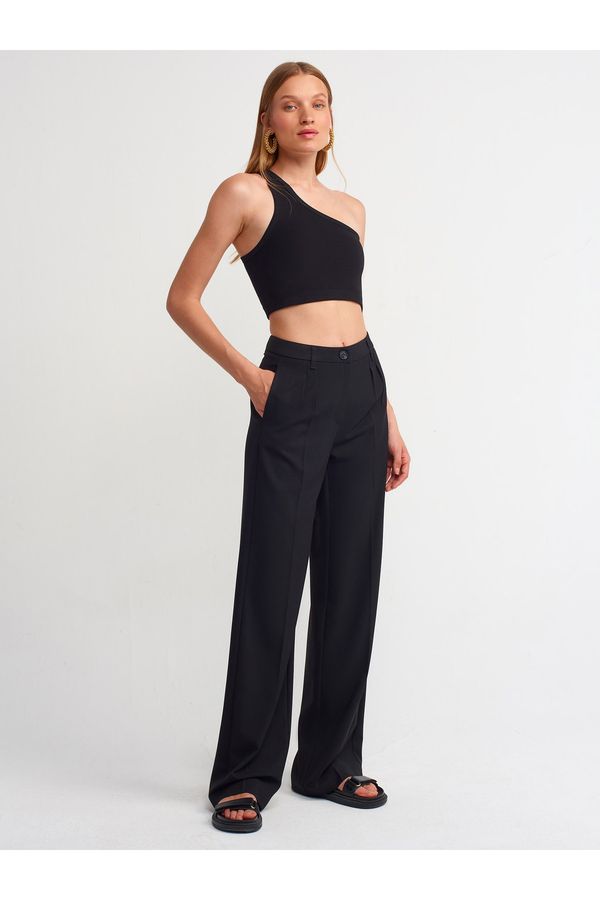 Dilvin Dilvin Pants - Black - Wide leg