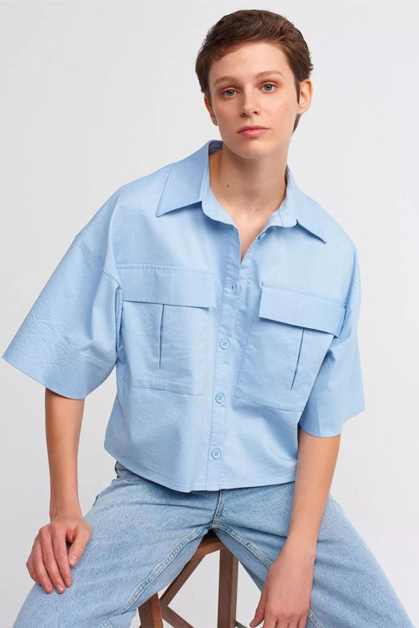 Dilvin Dilvin Shirt - Blue - Oversize