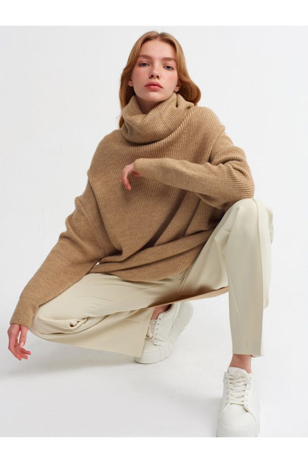 Dilvin Dilvin Sweater - Brown - Oversize