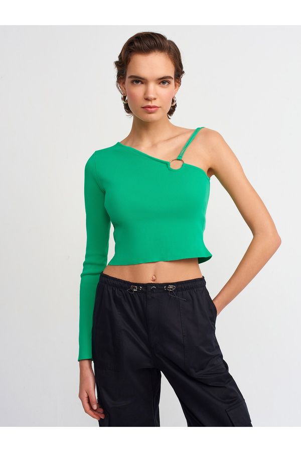 Dilvin Dilvin Sweater - Green - Fitted