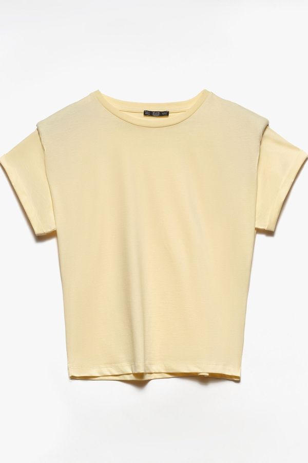 Dilvin Dilvin T-Shirt - Yellow - Regular fit