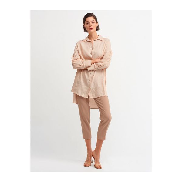 Dilvin Dilvin Women's Copper Oversized Shirt 5850