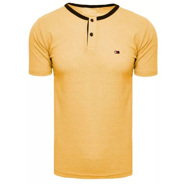 DStreet Basic men's T-shirt mustard Dstreet RX5012