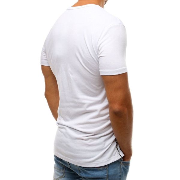 DStreet Biały T-shirt męski RX3534 z nadrukiem