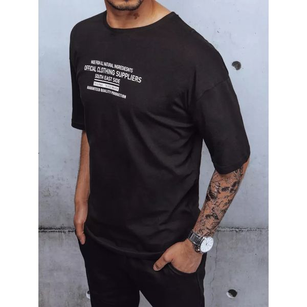 DStreet Black Dstreet RX4647z men's T-shirt with print