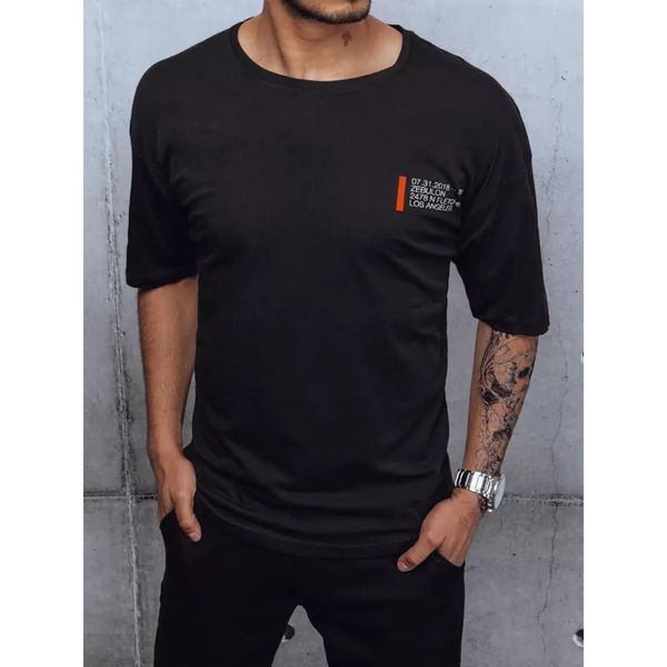 DStreet Black Dstreet RX4657z men's T-shirt with print