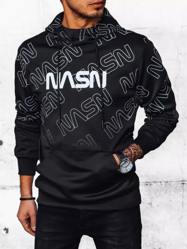 DStreet Black Men's Dstreet Hoodie with Print