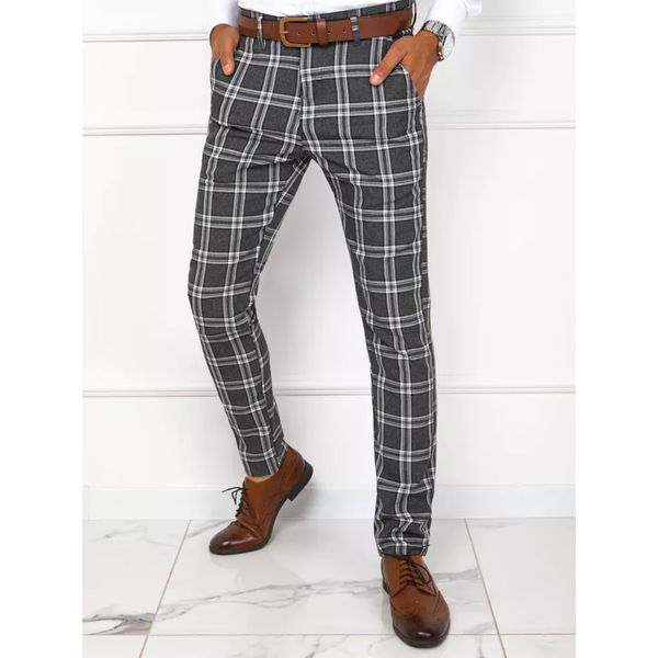DStreet Dark gray Dstreet UX3776 men's trousers