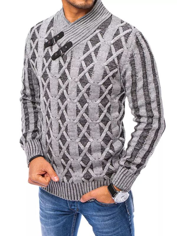 DStreet Dark gray men's sweater Dstreet WX1798