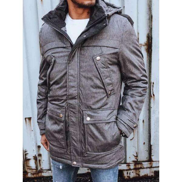 DStreet Gray men's winter jacket Dstreet TX4281