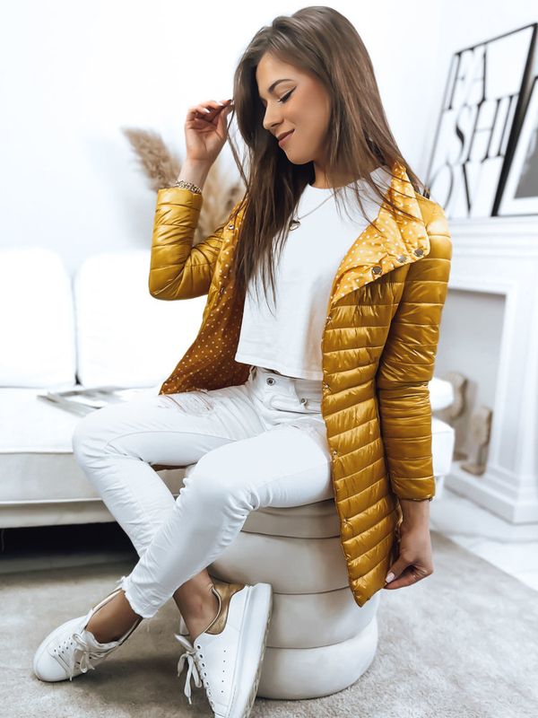 DStreet Lady's double-sided quilted coat KATIE yellow Dstreet