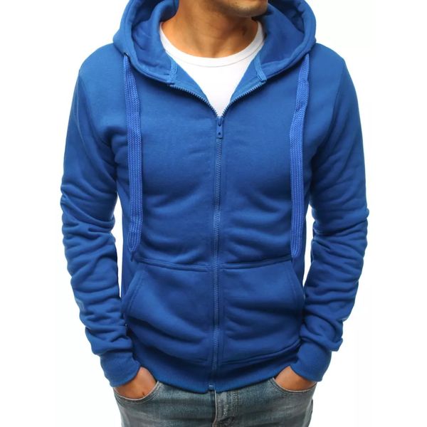 DStreet Light blue men's hoodie Dstreet BX5229