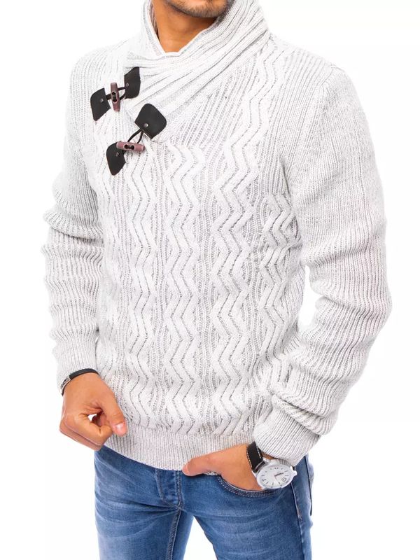 DStreet Light gray men's sweater Dstreet WX1778
