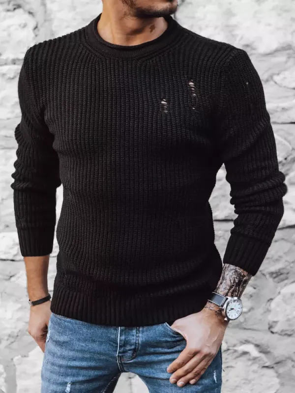 DStreet Men's black sweater Dstreet