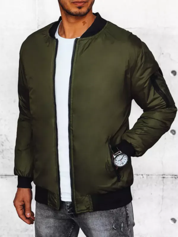 DStreet Men's bomber jacket green Dstreet