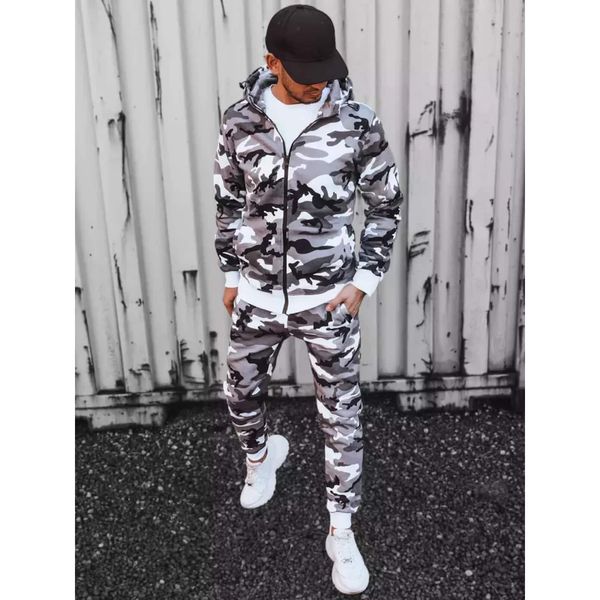 DStreet Men's light gray camo tracksuit Dstreet AX0621