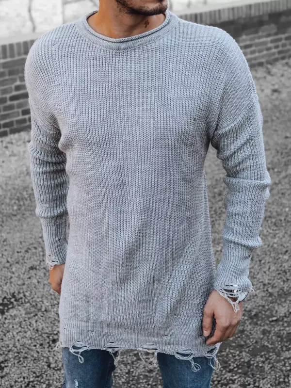 DStreet Men's light gray sweater Dstreet
