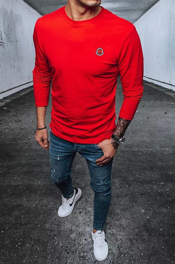 DStreet Men's Long Sleeve Red Dstreet