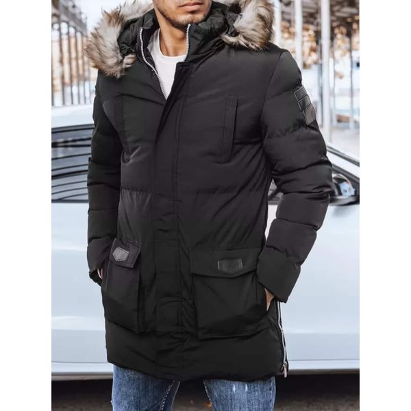 DStreet Men's quilted winter jacket black Dstreet TX4274