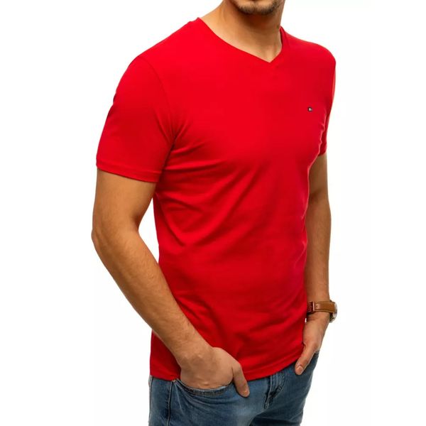 DStreet Men's smooth red T-shirt Dstreet RX4791